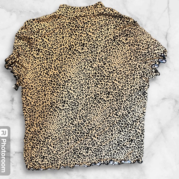 Candies high neck ruffle edged y2k shirt - Picture 2 of 4